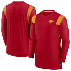 Sideline Tonal Logo Performance Player Long Sleeve T-Shirt - Kansas City Chiefs