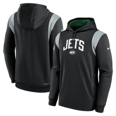 Sideline Athletic Stack Performance Pullover Hoodie - New York Jets