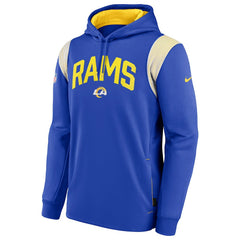 Sideline Athletic Stack Performance Pullover Hoodie - Los Angeles Rams
