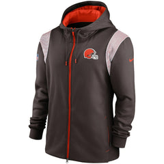 Performance Sideline Lockup Full-Zip Hoodie - Cleveland Browns