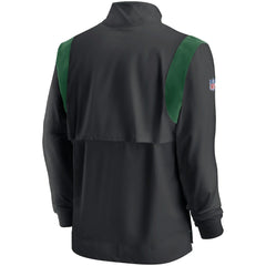 Sideline Coach Chevron Lockup Quarter-Zip Long Sleeve Top - New York Jets