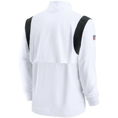 Sideline Coach Chevron Lockup Quarter-Zip Long Sleeve Top - Las Vegas Raiders