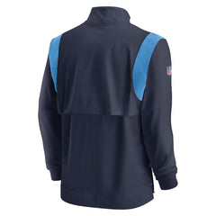 Sideline Coach Chevron Lockup Quarter-Zip Long Sleeve Top - Tennessee Titans