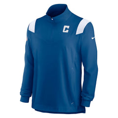 Sideline Coach Chevron Lockup Quarter-Zip Long Sleeve Top - Indianapolis Colts