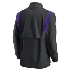 Sideline Coach Chevron Lockup Quarter-Zip Long Sleeve Top - Minnesota Vikings