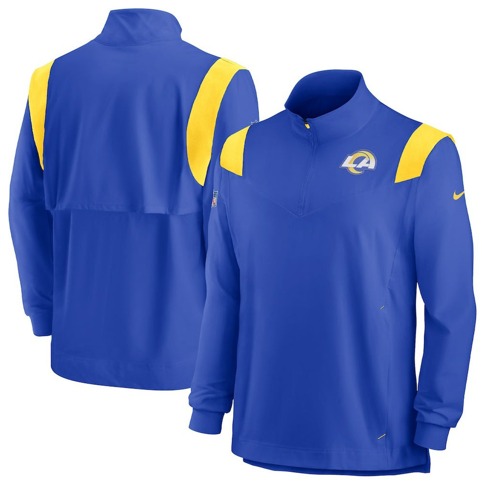 Sideline Coach Chevron Lockup Quarter-Zip Long Sleeve Top - Los Angeles Rams
