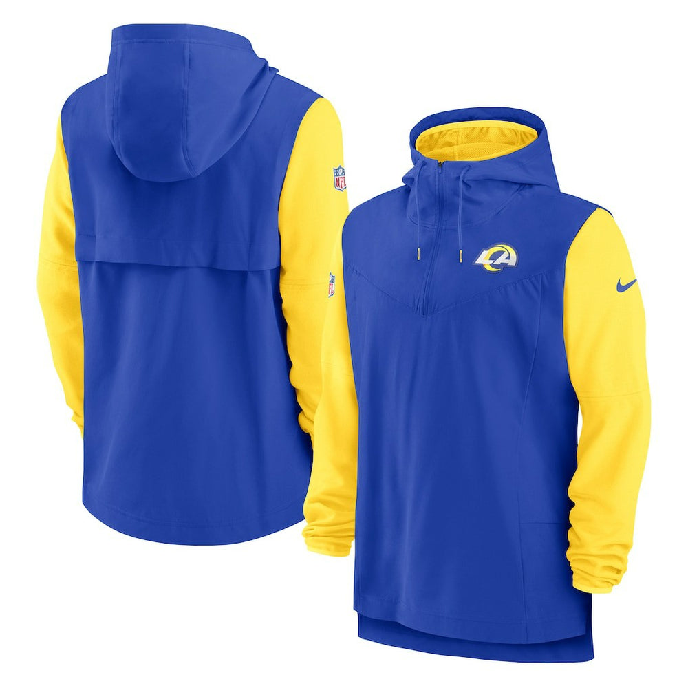 Sideline Player Quarter-Zip Hoodie Jacket - Los Angeles Rams