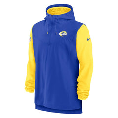 Sideline Player Quarter-Zip Hoodie Jacket - Los Angeles Rams