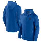 NHL Heather Royal New York Islanders Fanatics Authentic Pro Road Tech Lightweight Full-Zip Hoodie Jacket