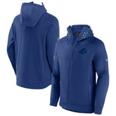 NHL Blue Tampa Bay Lightning Fanatics Authentic Pro Road Tech Lightweight Full-Zip Hoodie Jacket