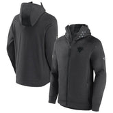 NHL Charcoal Pittsburgh Penguins Fanatics Authentic Pro Road Tech Lightweight Full-Zip Hoodie Jacket