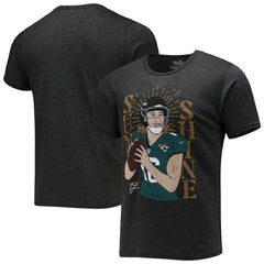 Trevor Lawrence Majestic Threads Tri-Blend Player Graphic T-Shirt - Jacksonville Jaguars