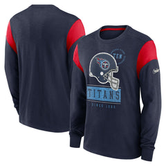 Rewind Playback Helmet Long Sleeve T-Shirt - Tennessee Titans