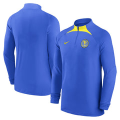 Club America 2022/23 Strike Drill Performance Raglan Quarter-Zip Long Sleeve Top - Nike Blue