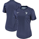 France National Team Women's 2022/23 Pre-Match Home Performance Top - Nike Navy