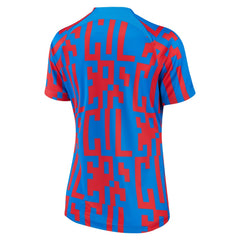 Barcelona Women's 2022/23 Pre-Match Home Performance Top - Nike Blue