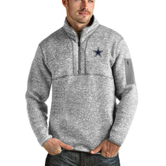 Antigua Fortune Quarter-Zip Pullover Jacket - Dallas Cowboys