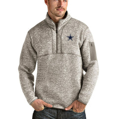 Antigua Fortune Quarter-Zip Pullover Jacket - Dallas Cowboys