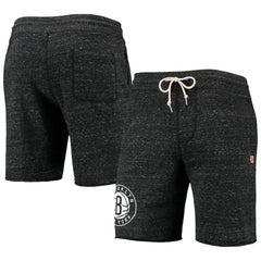 NBA Brooklyn Nets Homage Primary Logo Tri-Blend Sweat Shorts