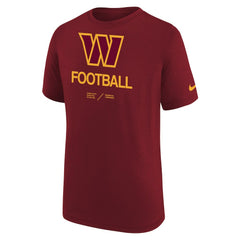 Youth Sideline Legend Performance T-Shirt - Washington Commanders