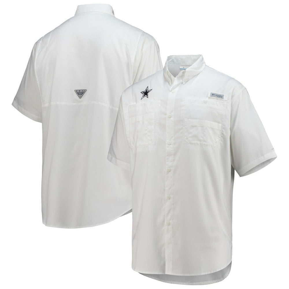 Tamiami Omni-Shade Button-Down Short Sleeve Shirt - Dallas Cowboys