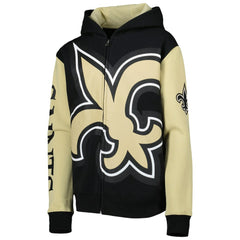 Youth Poster Board Full-Zip Hoodie - New Orleans Saints