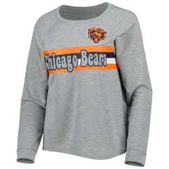 Juniors All Striped Up Raglan Long Sleeve T-Shirt - Chicago Bears