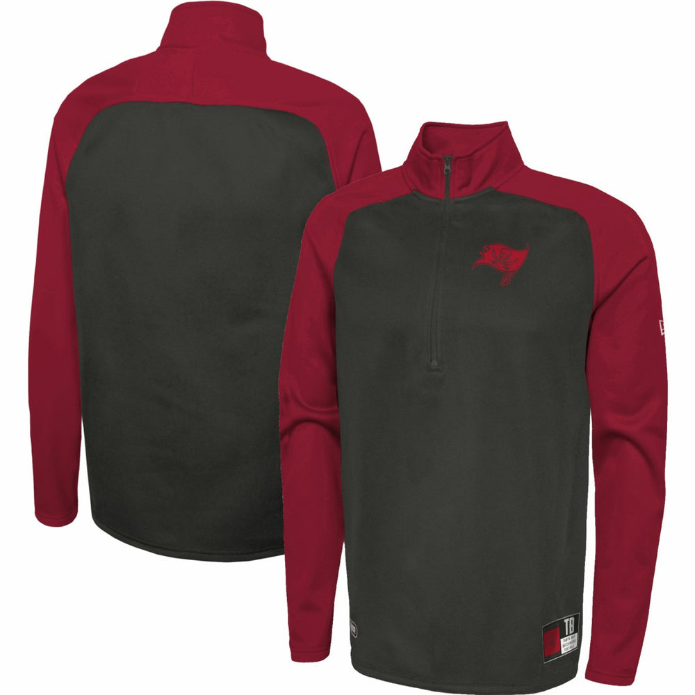 Combine Authentic O-Line Raglan Half-Zip Jacket - Tampa Bay Buccaneers