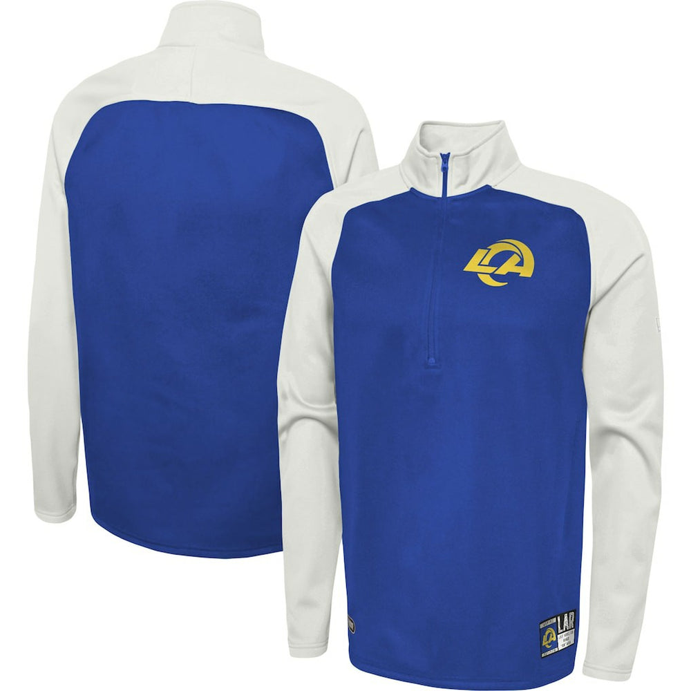 Combine Authentic O-Line Raglan Half-Zip Jacket - Los Angeles Rams