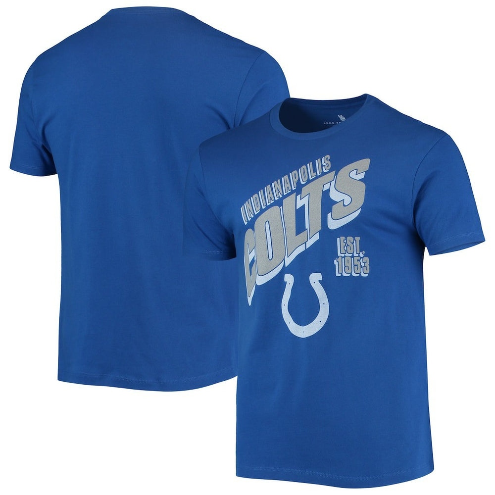 Junk Food Slant T-Shirt - Indianapolis Colts