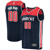 NBA Washington Wizards Fast Break Replica Custom Jersey Navy