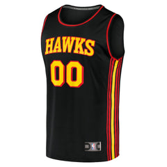 NBA Atlanta Hawks Fast Break Replica Custom Jersey Black