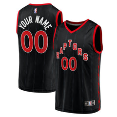 NBA Toronto Raptors Fast Break Replica Custom Jersey Black