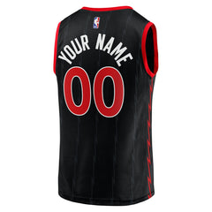 NBA Toronto Raptors Fast Break Replica Custom Jersey Black