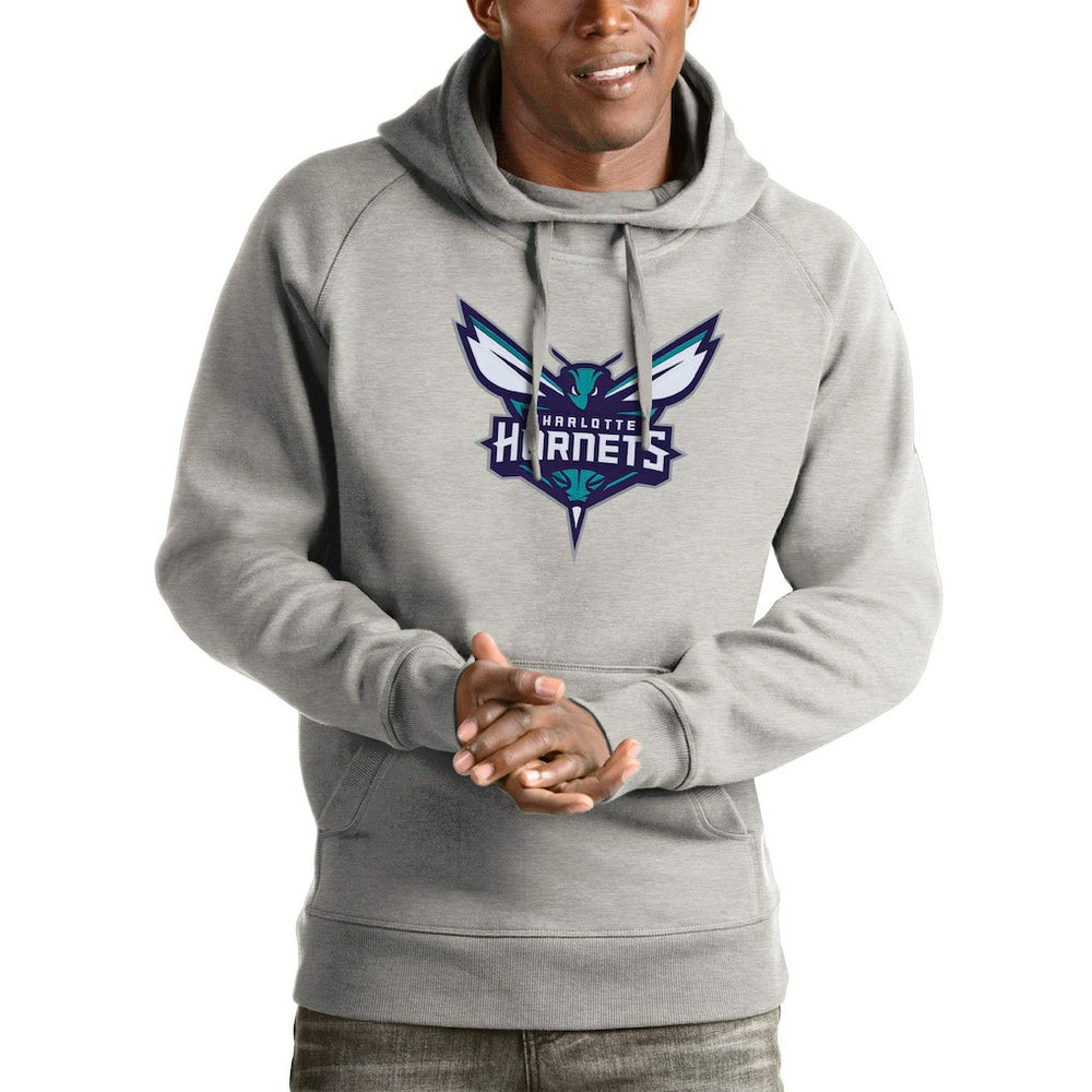 NBA Charlotte Hornets Antigua Logo Victory Pullover Hoodie