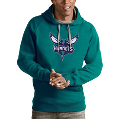 NBA Charlotte Hornets Antigua Logo Victory Pullover Hoodie