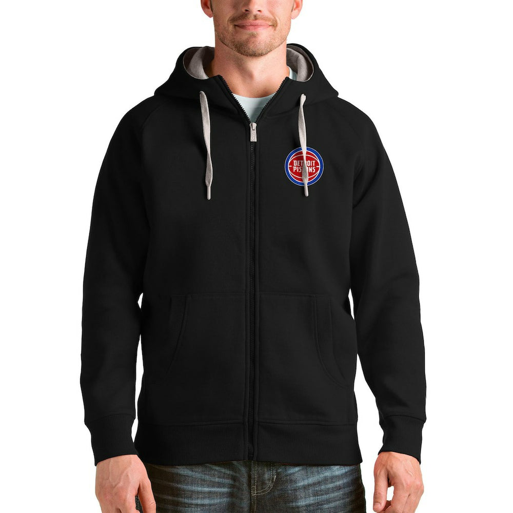 NBA Detroit Pistons Antigua Logo Victory Full-Zip Hoodie sale