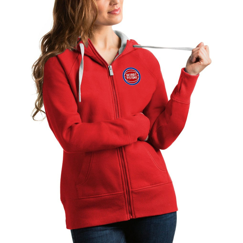 NBA Detroit Pistons Antigua Women's Victory Full-Zip Hoodie sale