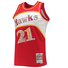 NBA Dominique Wilkins Atlanta Hawks 1986/87 Hardwood Classics NBA 75th Anniversary Diamond Swingman Jersey