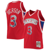 NBA Allen Iverson Philadelphia 76ers 1996/97 Hardwood Classics NBA 75th Anniversary Diamond Swingman Jersey