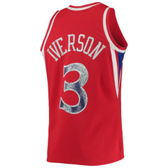 NBA Allen Iverson Philadelphia 76ers 1996/97 Hardwood Classics NBA 75th Anniversary Diamond Swingman Jersey