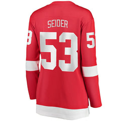 NHL Red Moritz Seider Detroit Red Wings Fanatics Women's Home Breakaway Player Jersey