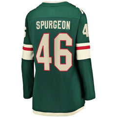 NHL Green Jared Spurgeon Minnesota Wild Women's Home Breakaway Player Jersey