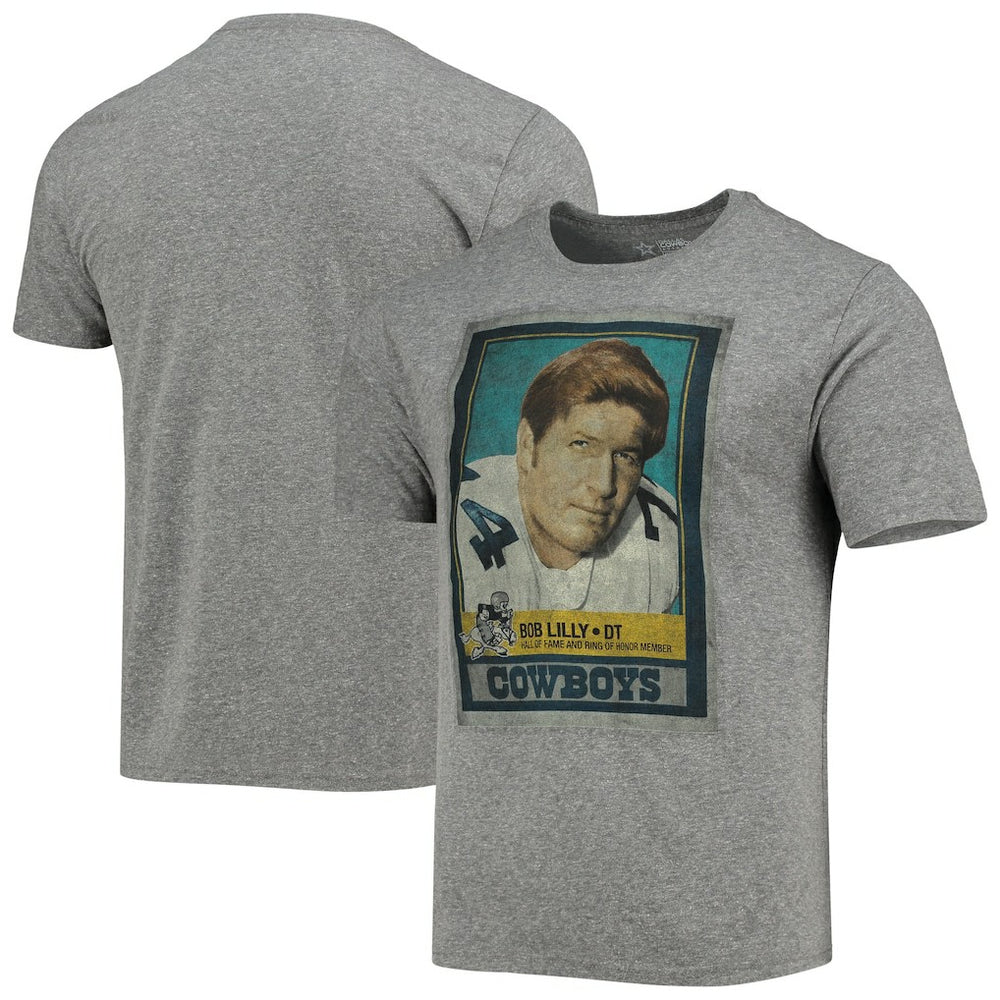 Bob Lilly Name & Number Tri-Blend T-Shirt - Dallas Cowboys