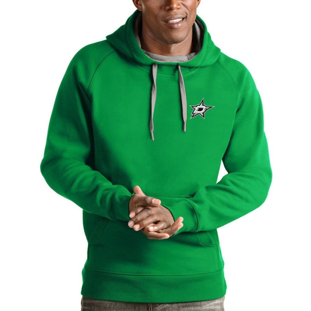 NHL Kelly Green Dallas Stars Antigua Victory Pullover Hoodie