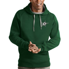 NHL Hunter Green Dallas Stars Antigua Victory Pullover Hoodie
