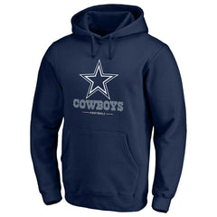 Logo Team Lockup Fitted Pullover Hoodie - Dallas Cowboys
