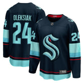 NHL Deep Sea Blue Jamie Oleksiak Seattle Kraken Fanatics Home Breakaway Player Jersey