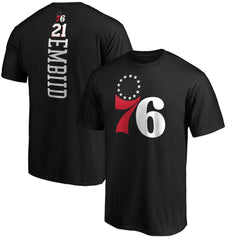 NBA Joel Embiid Philadelphia 76ers Playmaker Name & Number T-Shirt