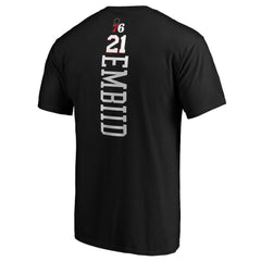 NBA Joel Embiid Philadelphia 76ers Playmaker Name & Number T-Shirt